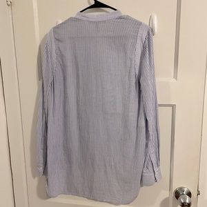 BCBGMAXAZRIA Blue & White Striped Tunic